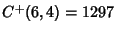$C^+(6,4)=1297$